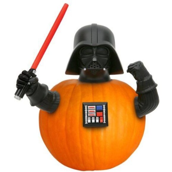 Disney Star Wars Darth Vader Halloween Pumpkin Push In Cake Top Decoration - Picture 4 of 4
